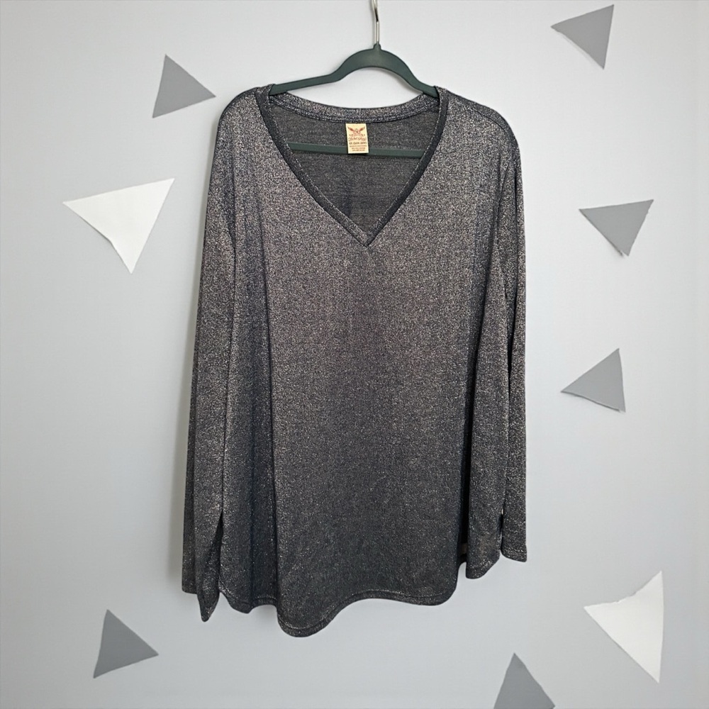 🌟 Shimmer & Shine with Faded Glory 4X Top!